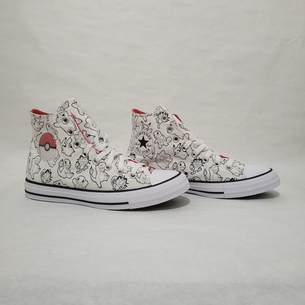 Converse Chuck Taylor All Star Pokémon Poke Ball High Top Sneakers - Picture 5 of 16